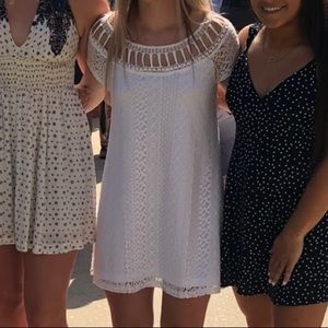 Nordstrom Trend Mink White Dress